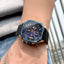 MEGIR Men's SQUARE-X Chronograph Rose Gold / Blue Watch