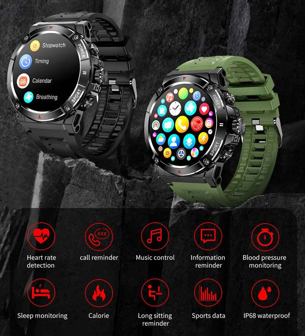 NORTH EDGE Tactical Battalion II GPS Smart Watch