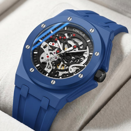 R1.00 Auction**ONOLA Men's Holland Mechanical Automatic Watch Royal Blue