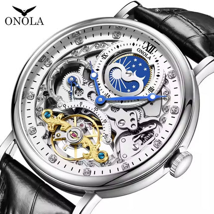 ONOLA The Moon Automatic Skeleton Watch