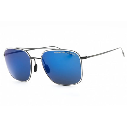 ***PORSCHE DESIGN*** Men's Titanium Aviator Sunglasses Ice Blue