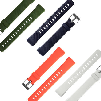 Replacement Silicone Band for GENERIK SMART S5 Fitness Tracker, 4-Styles Bundle