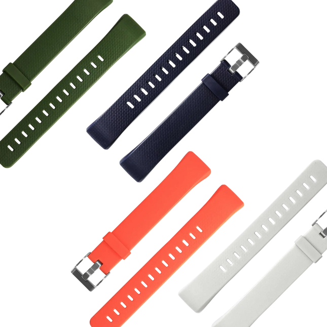 Replacement Silicone Band for GENERIK SMART S5 Fitness Tracker, 4-Styles Bundle