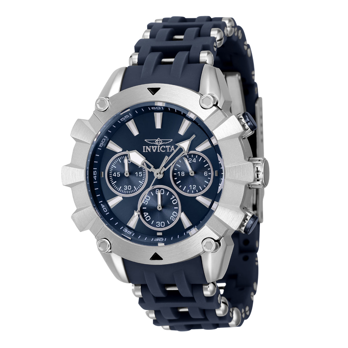 INVICTA Men's Sea Spider Chronograph Silver / Navy Blue Watch