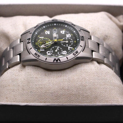 SEIKO Men's Chronograph 39mm Aviator Green Dial Watch