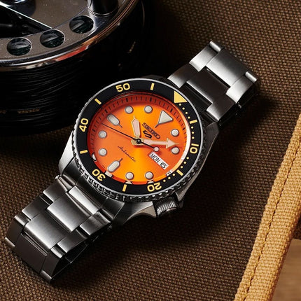 SEIKO 5 Men's Sports Orange Automatic Watch
