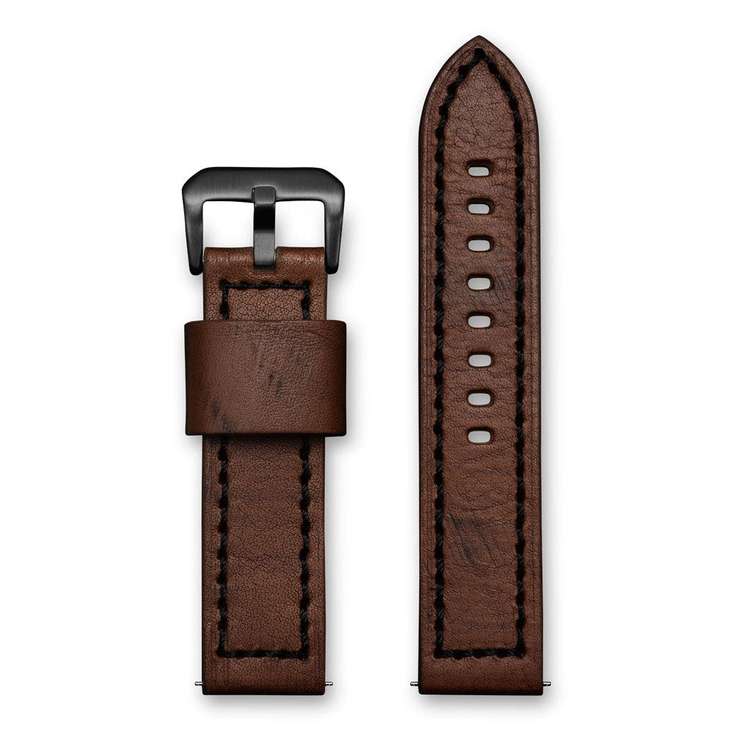  Aeromeister Amsterdam S26 Wood brown strap with black stitching