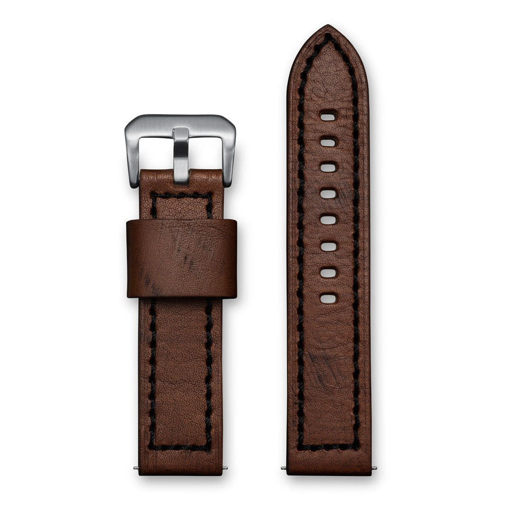  Aeromeister Amsterdam S26 Wood brown strap with black stitching