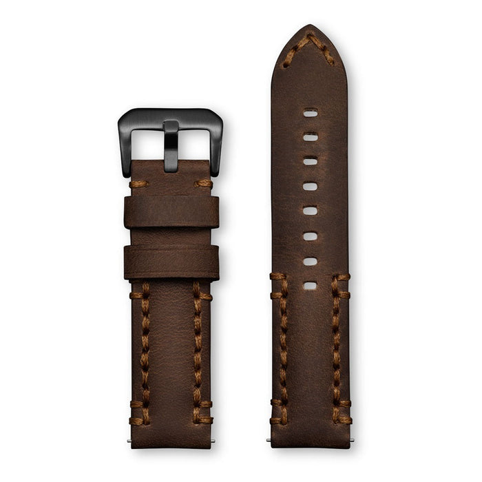Aeromeister Amsterdam S23 Rodeo vintage brown leather strap with brown handstitching