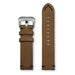 Aeromeister Amsterdam S42 Vintage oil taupe nubuck leather strap with black handstitching