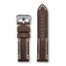 Aeromeister Amsterdam S21 Rodeo vintage brown leather strap with cream handstitching