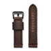 Aeromeister Amsterdam S36 Smooth jacket dark brown strap with black and brown stitching
