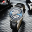 TEVISE Dream Automatic Leather Silver/Black Watch