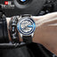 TEVISE Dream Automatic Leather Black/Blue Watch