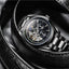 TEVISE Classic Automatic Partial Skeleton Moonphase Black Watch