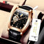 TEVISE Tonneux XT Wheel Moonphase Automatic Watch Rose Gold/Black