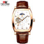 TEVISE Tonneux XT Wheel Moonphase Automatic Watch Rose Gold/White