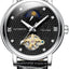 TEVISE Namura II Classic Moonphase Silver/Black Watch