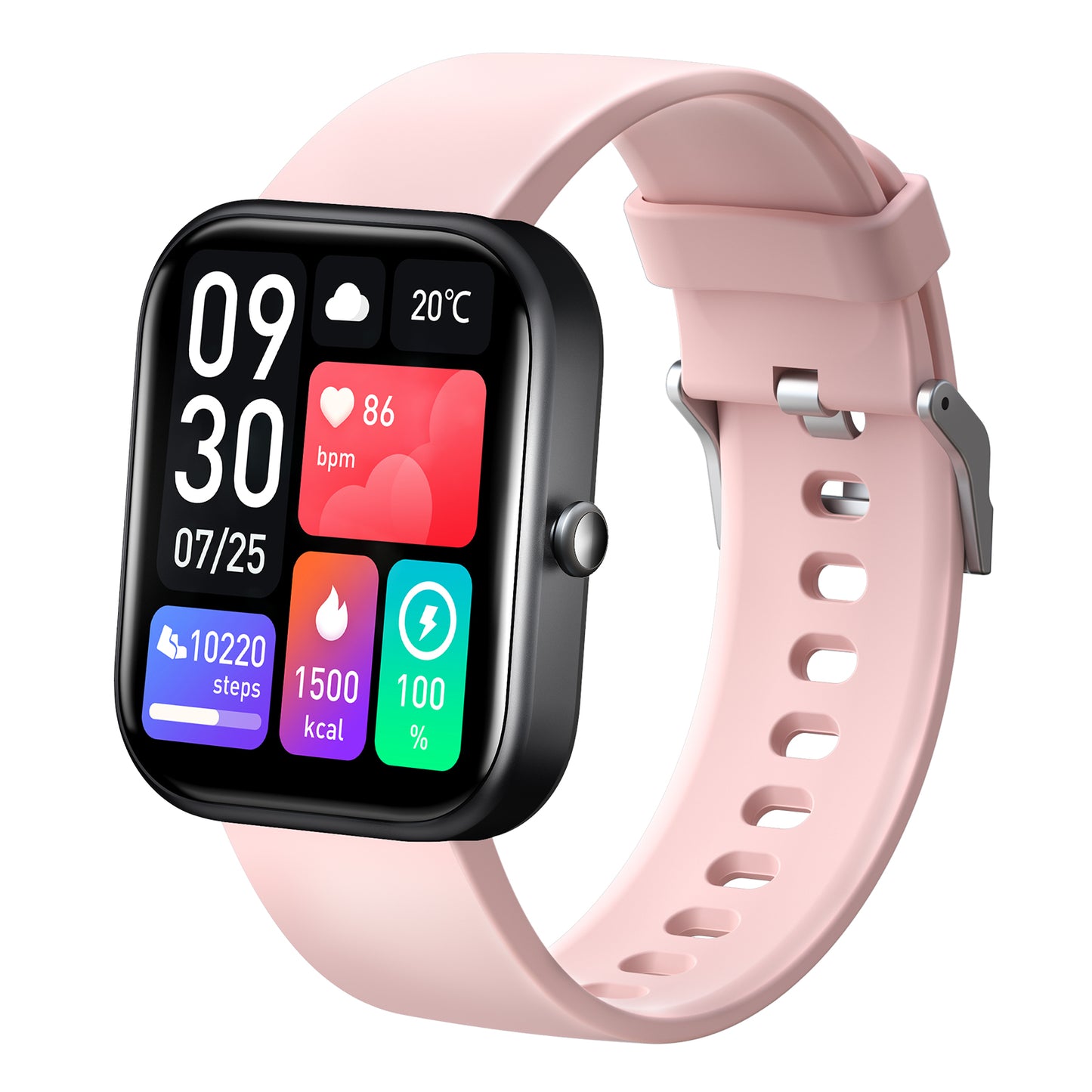 TOMMI smart watch black / pink