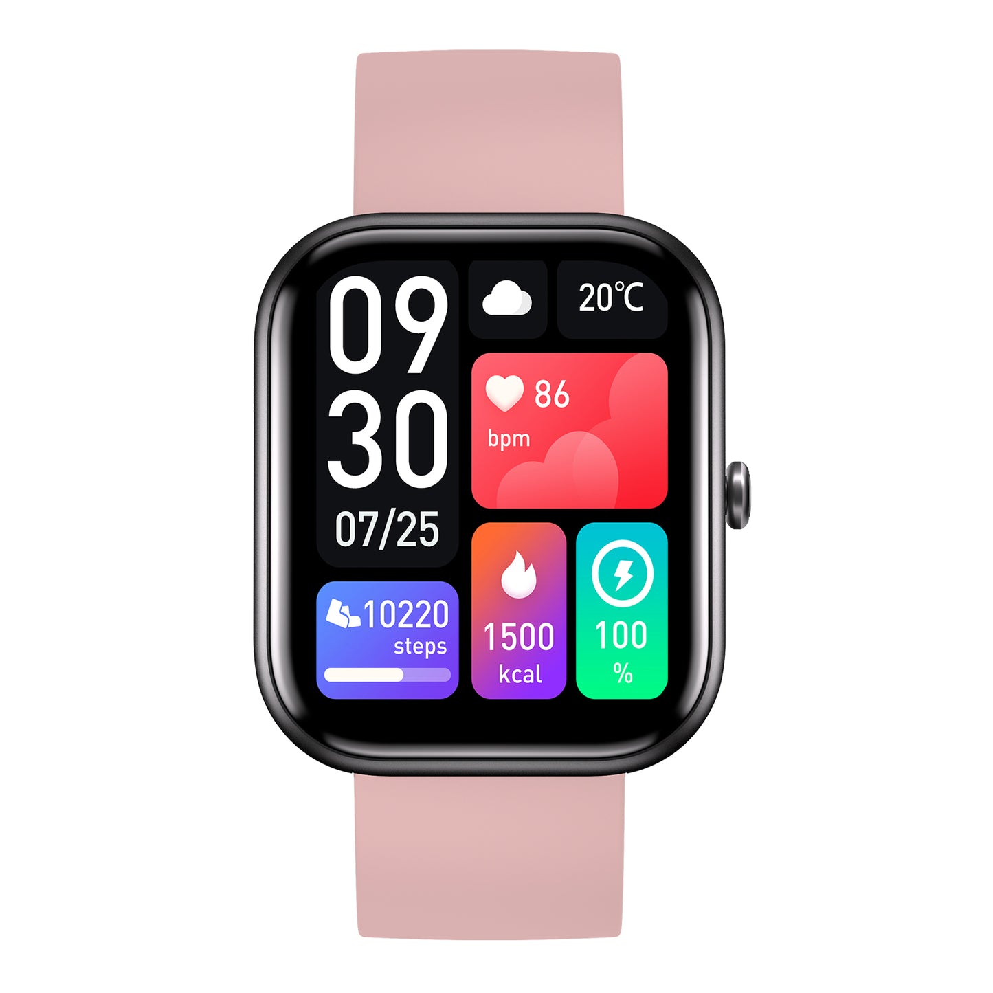 TOMMI smart watch black / pink