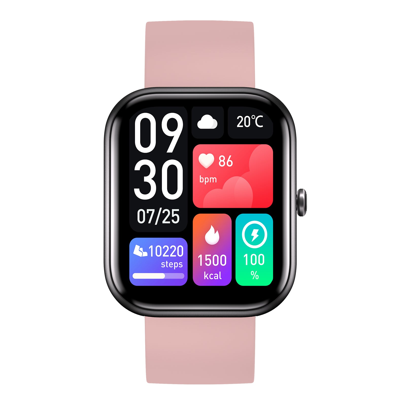 TOMMI smart watch black / pink