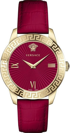 **VERSACE** Women's Greca 39mm Watch Red Empress