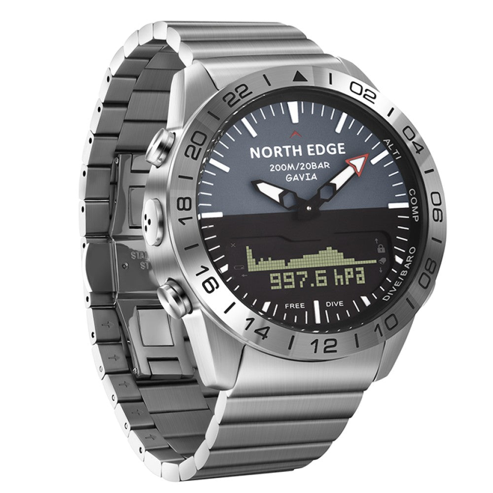 NORTH EDGE Tactical Gavia Watch Steel