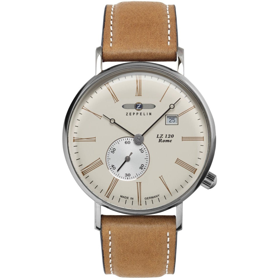 ZEPPELIN 7134-5 Rome Silver / Beige Watch