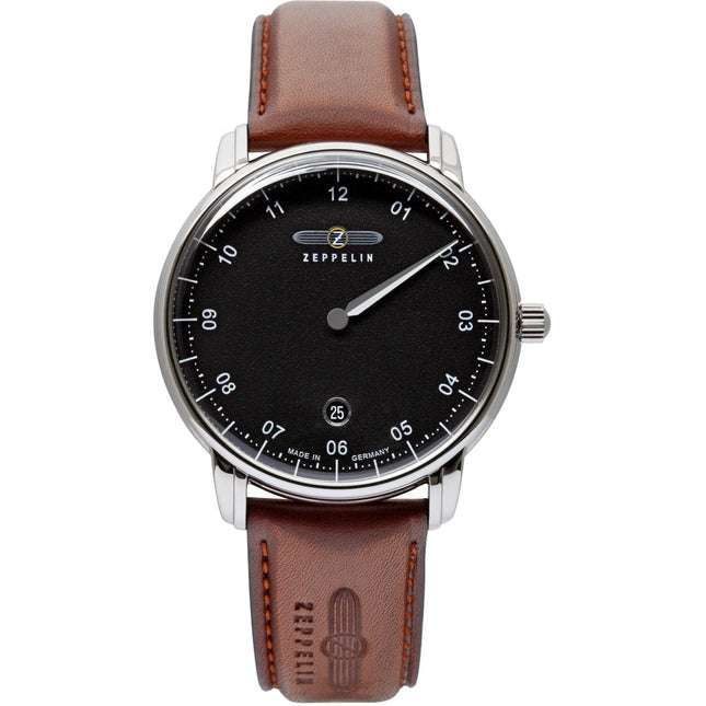 ZEPPELIN Men's New Captains Line Mono Timer Quartz 8642-2 Leather Watch