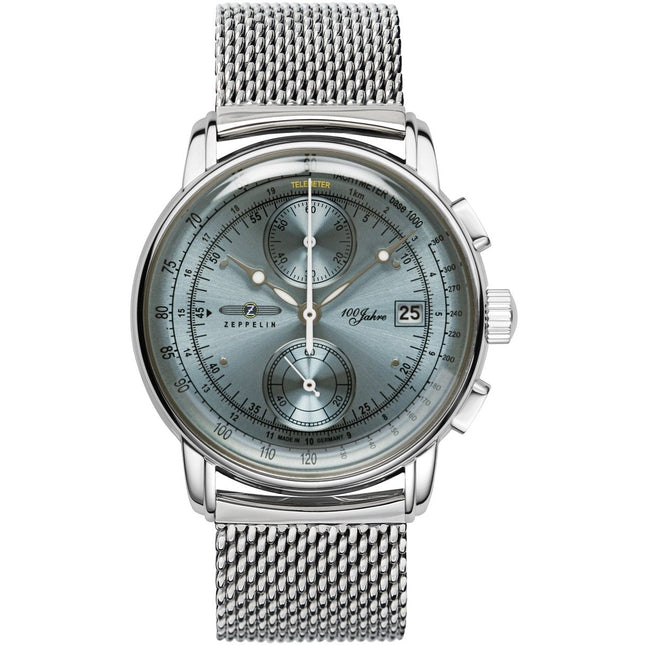 ZEPPELIN Men's 100 Jahre 8670M-4 Chronograph Milanese Bracelet Watch