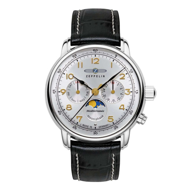 ZEPPELIN Men's Mediterranee 1921 Moonphase Chronograph 96361 Watch
