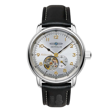 ZEPPELIN Men's Mediterranee 1921 Automatic Partial Skeleton Watch 96661