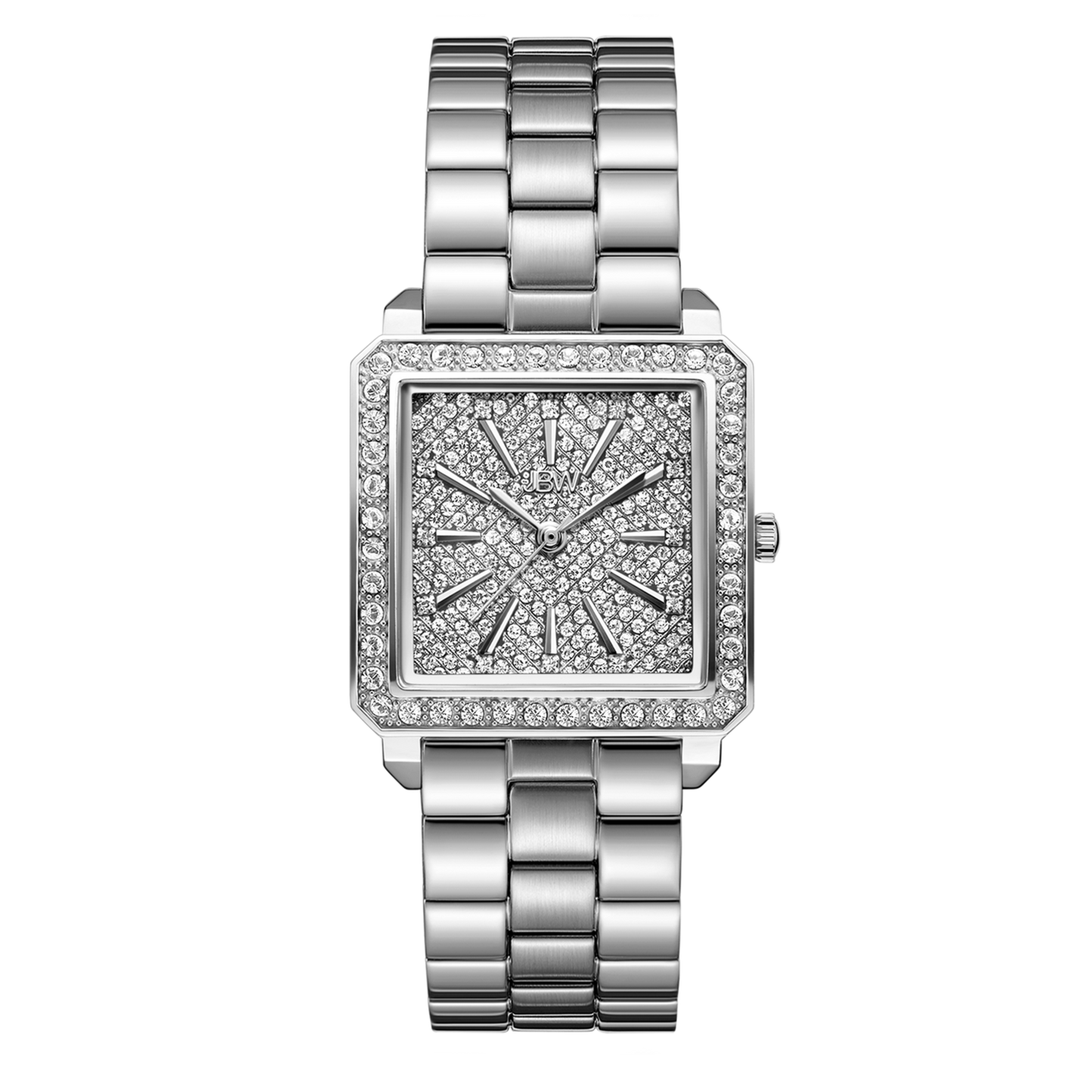 JBW Cristal 28 Silver + Bracelet Watch