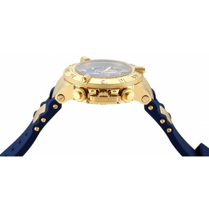 INVICTA Men's SUBAQUA NOMA III Chronograph 50mm Gold/Blue Silicone Steel Infused Watch