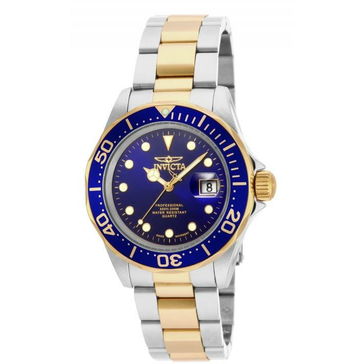 INVICTA Men's Pro Diver 40mm Classic 18k Plated Two Tone Watch