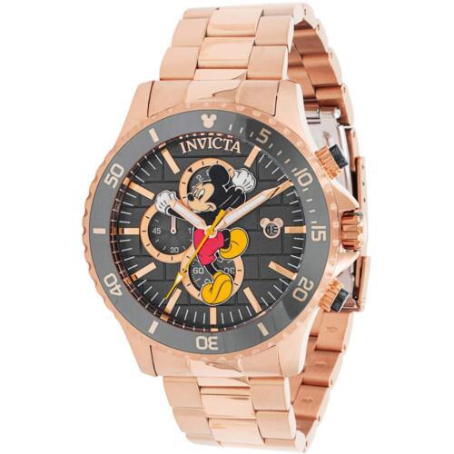 INVICTA Men's Disney Climbing Mickey Ltd Edition Chronograph 48mm Rose Gold Watch