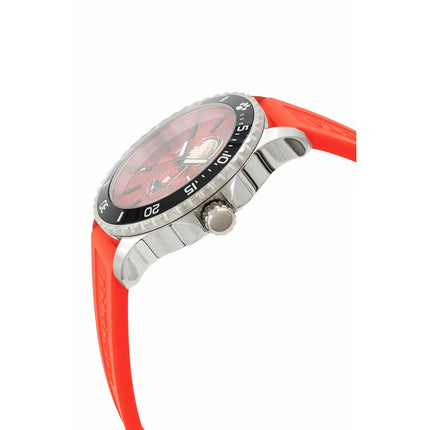 INVICTA Men's Character Collection Snoopy Linus Silver/Red 48mm Silicone Strap Watch