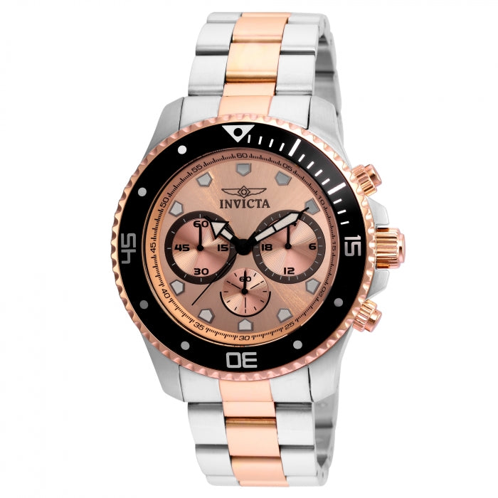 INVICTA Men's 45mm Classic Pro Diver Chronograph Rose Gold Edition Watch