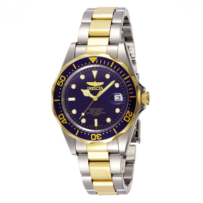 INVICTA Men's Pro Diver 38mm Two Tone Blue Watch