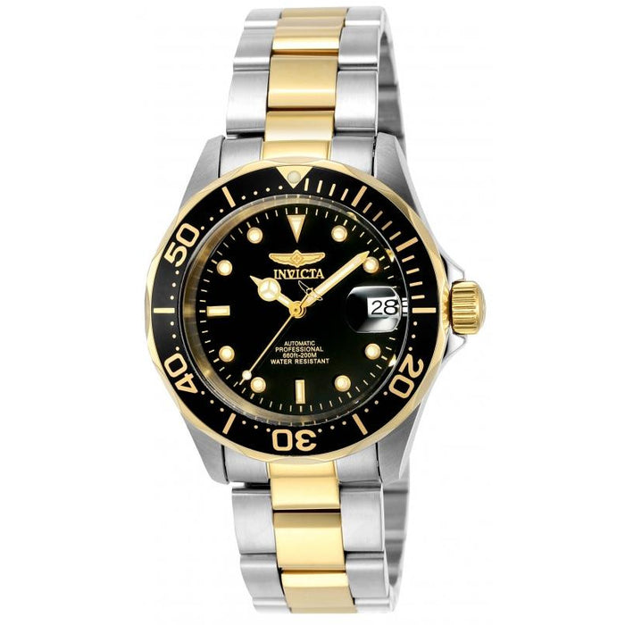 INVICTA Men's Pro Diver 40mm 18k Plated Automatic Two Tone Watch