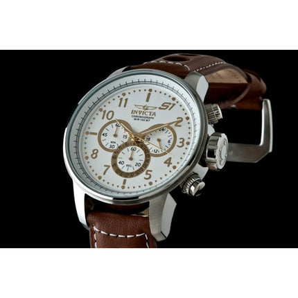 INVICTA Men's S1 Rally Desert Chronograph Leather Brown Watch