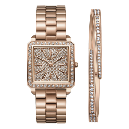 JBW Cristal 28 Rose Gold + Bracelet Watch