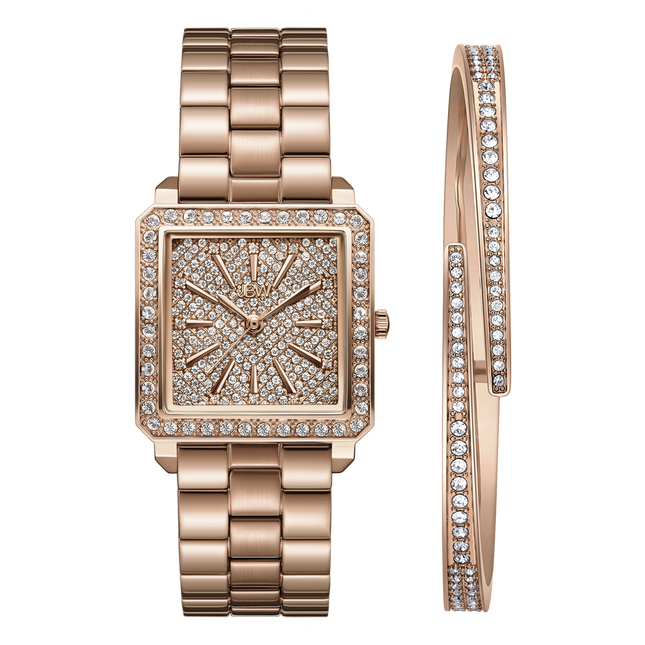 JBW Cristal 28 Rose Gold + Bracelet Watch