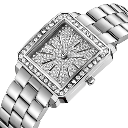 JBW Cristal 28 Silver + Bracelet Watch