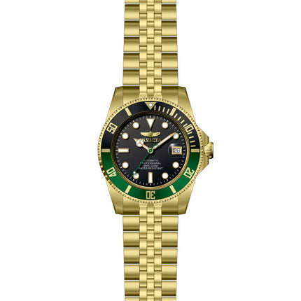 INVICTA Men's 42mm Pro Diver Automatic Jubilee Gold/Black Sprite 200m Watch