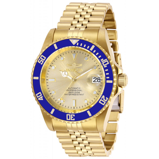 INVICTA Men's Pro Diver Automatic 42mm Jubilee Bracelet 200m Watch Gold/Champagne