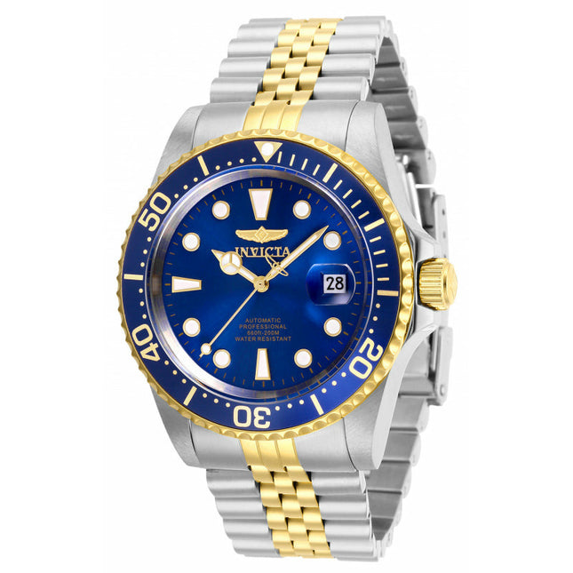 INVICTA Men's 42mm Jubilee Automatic Pro Diver Two Tone/Blue Watch
