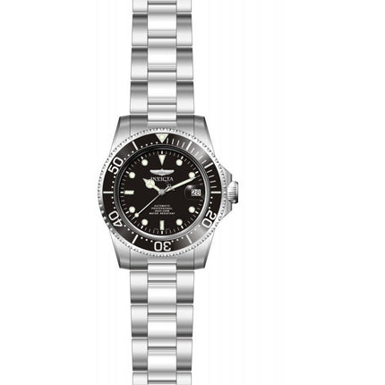 INVICTA Men's 43mm Pro Diver Automatic Silver/Black 200m Watch