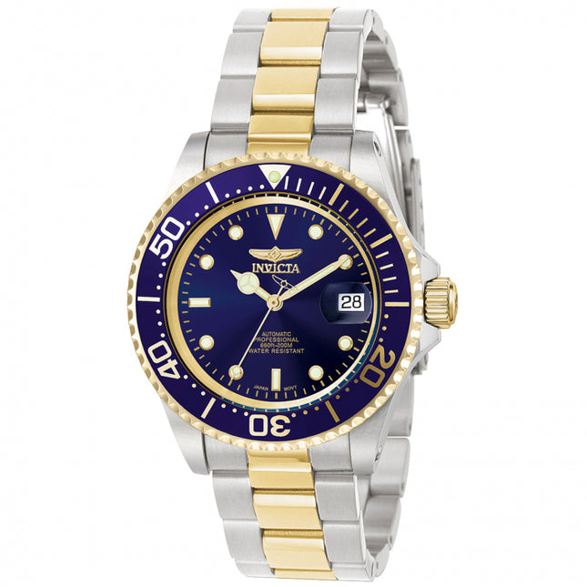 INVICTA Men's Pro Diver Automatic 40mm Watch Two Tone Blue