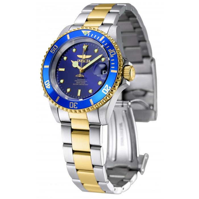 INVICTA Men's Pro Diver 40mm Automatic Two Tone Blue Watch